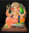 More Prabhaval - 26 Inch Paper Mache Ganesh sitting on simhasan - 5000gms