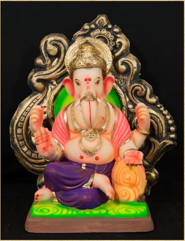 Peshwa Prabhaval Size - 23 Inch Paper Mache Ganesh - 5000gms