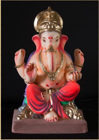 19 Inch Paper Mache Ganesh - 5000gms