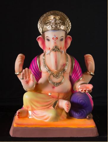 21 Inch Shivrekar Paper Mache Ganesh - 5000gms