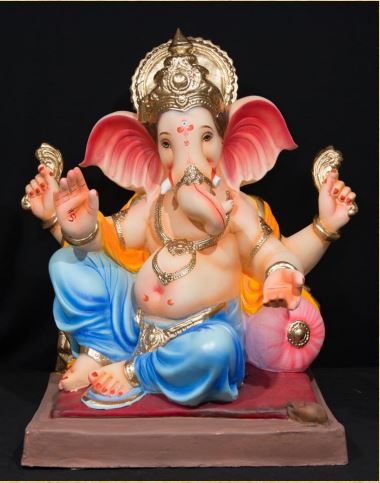 24 Inch Single Load Paper Mache Ganesh - 5000gms