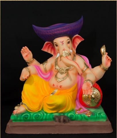Single Load Malhar - 21 Inch Paper Mache Ganesh - 5000gms
