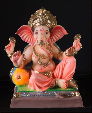 Single Load Peshwa - 18 Inch Paper Mache Ganesh - 5000gms