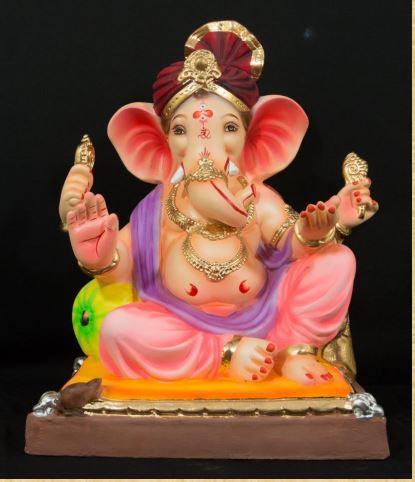 Single Load Pheta - 18 inch Paper Mache Ganesh - 5000gms