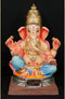 Tirupati - 20 Inch Paper Mache Ganesh With Crown - 5000gms