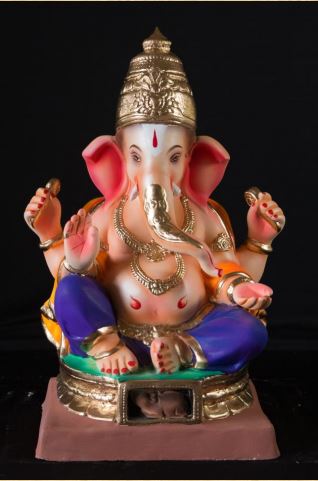 Tirupati - 20 Inch Paper Mache Sitting Ganesh - 5000gms