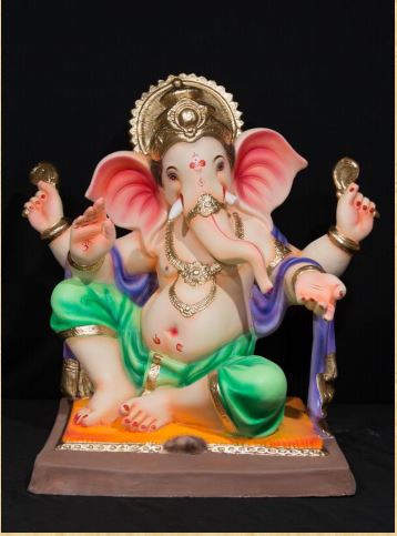 Udti Sondh Half Dhotar - Paper Mache Ganesh - 24 inch - 5000gms