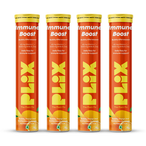 Plix Immune BoostTropical Orange 15 Effervescent Tablet Each