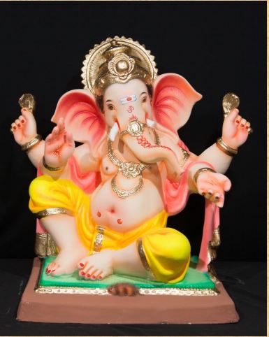 Udti Sondh Half Dhotar - 24 Inch Paper Mache Ganesh - 5000gms