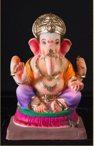 Updi kamal - 16 Inch Paper Mache sittingGanesh - 5000gms
