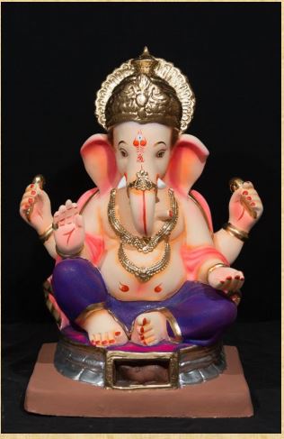 Updi kamal - 18 Inch Paper Mache Ganesh - 5000gms