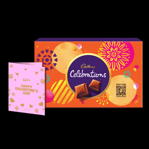 Cadbury Celebrations Chocolate Gift Box with Personalised Valentines Card