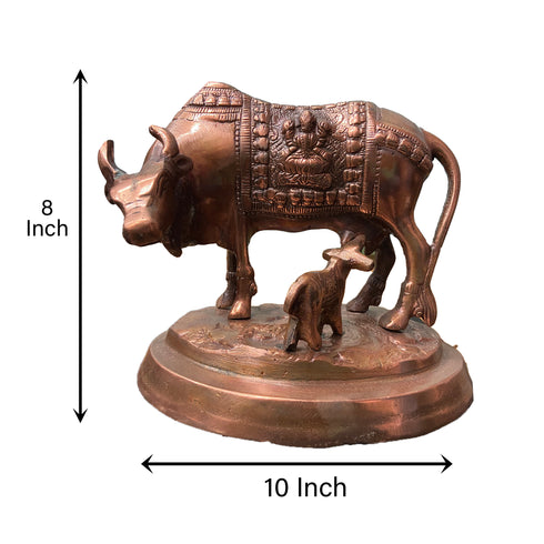 Cow and calf Bronze Idol