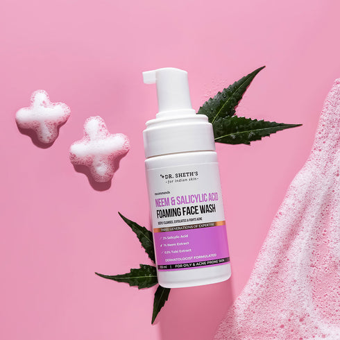 Dr. Sheth's Neem and Salicylic Acid Foaming Face Wash 100ml