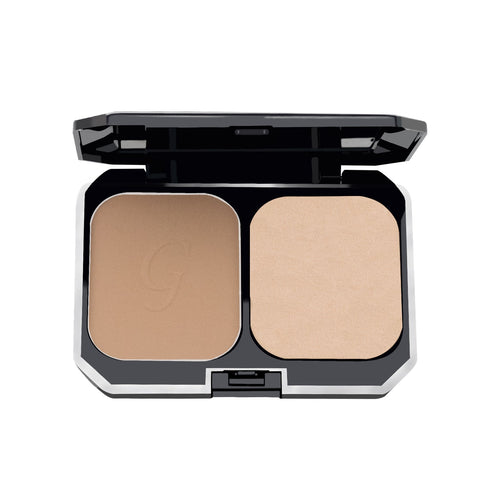 Glamgals Hollywood-U.S.A 2 In 1 Two Way Cake Compact Makeup + Foundation SPF 15 |Brown