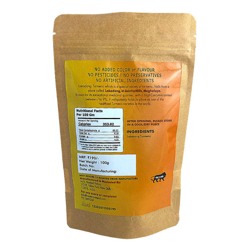 Rooted Peepul Pure Lakadong Turmeric Powder