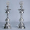 Pure Silver Laxmi Devi Design Lamp Stand Pair 478g