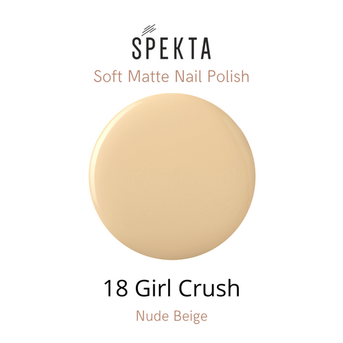 Spekta Matte Nail Polish 18 Girl Crush Nude Beige
