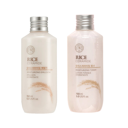 The Face Shop 2 Step Rice & Ceramide Moisturizing Combo