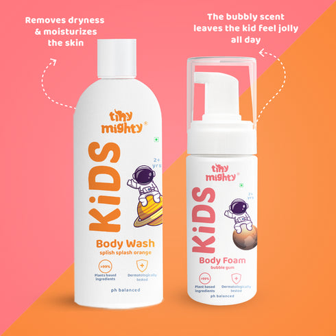 Tiny Mighty Kids Cleansing Pack Body Wash + Foam Body Wash