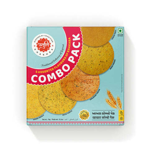 Stuti Khakhra Combo Box 5 Assorted Flavours