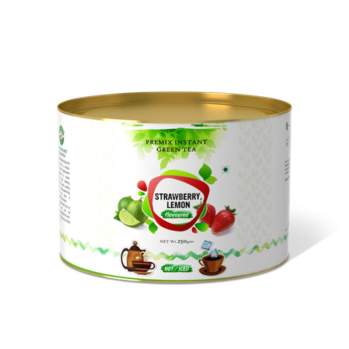 The Tea Planet Strawberry Lemon Flavoured Instant Green Tea