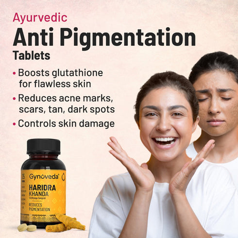 Gynoveda Ayurvedic Haridra Khanda Tablets + Vitamin E Capsules