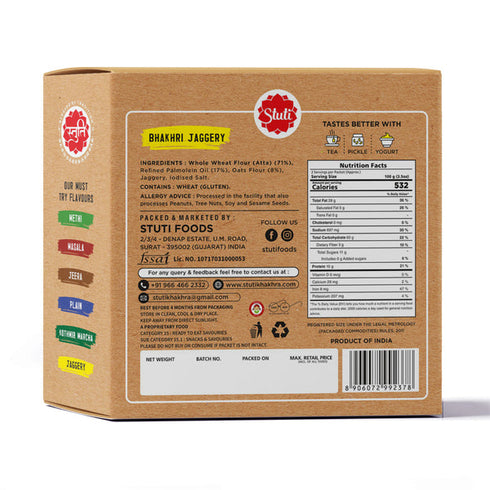 Stuti Khakhra Jaggery Bhakhri