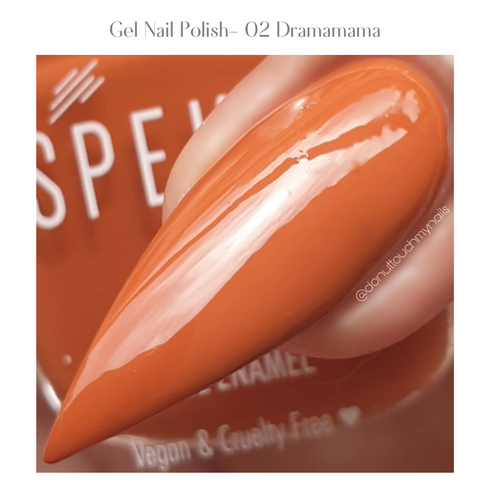 Spekta Gel Shine Nail Polish 02 Dramamama Burnt Orange