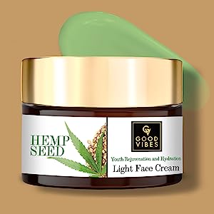 Good Vibes Hemp Seed Youth Rejuvenation & Hydration Light Face Cream