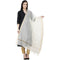 A R Silk Chanderi Piping Regular Dupatta off White Color Dupatta