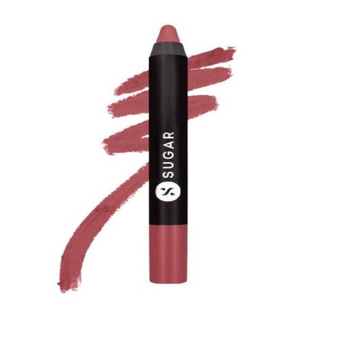 Sugar Matte As Hell Crayon Lipstick Viola | Nude Mauve