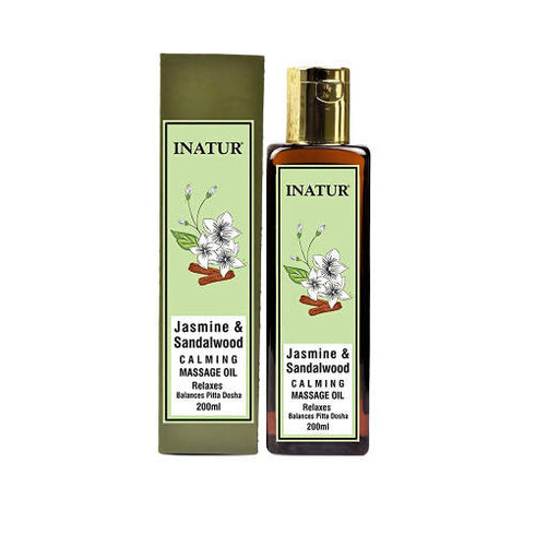 Inatur Jasmine & Sandalwood Calming Massage Oil 200 ml