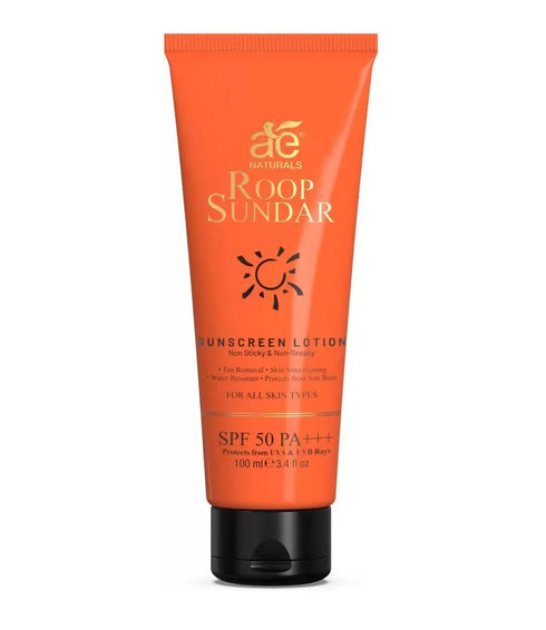 Ae Naturals Roop Sundar Sunscreen Lotion SPF 50 PA+++ 100 ml
