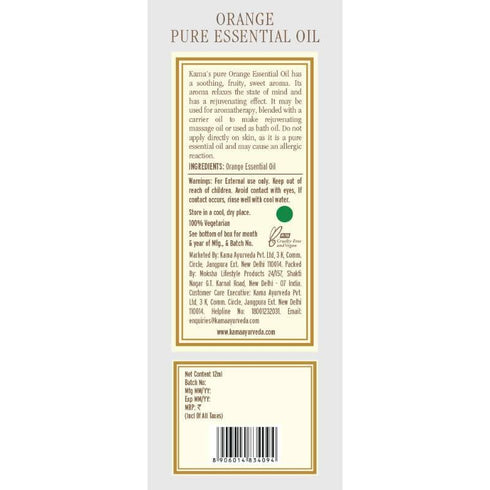 Kama Ayurveda Orange Pure Essential Oil