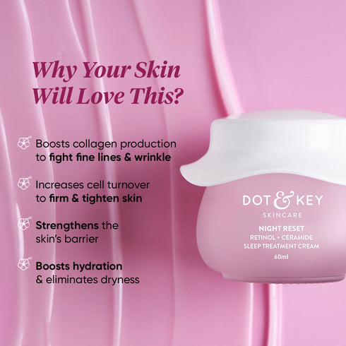 Dot and key Night Reset Retinol + Ceramide Cream