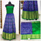 Pochampally Ikkat Violet Lehenga With Green Border