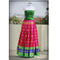 Pochampally Ikkat Pink Lehenga With Green Border