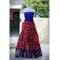 Pochampally Ikkat Pink Lehenga With Dark Blue Border