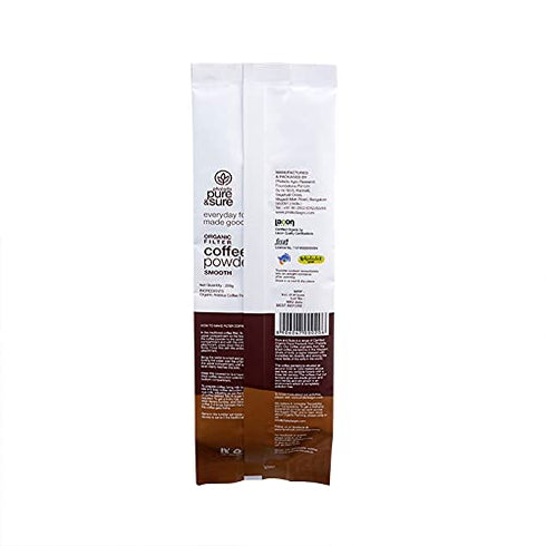 Pure & Sure Organic Filter Coffee Powder - Smooth