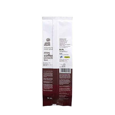 Pure & Sure Organic Filter Coffee Powder - Bold