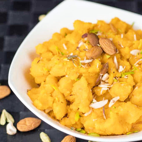 Kesariya Moong Dal Halwa