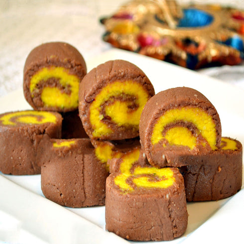 Kesariya Chocolate Khova Cake