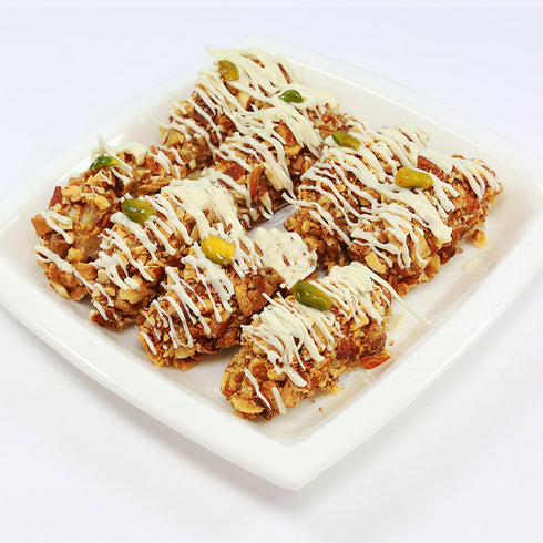Olive Mithai Badam Baked Gujiya
