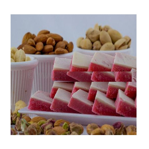 Sampradaya Kaju Strawberry Barfi