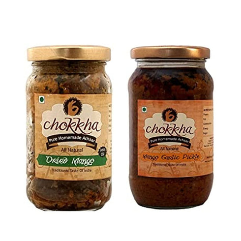 Chokkha Dried Mango and Mango Garlic Pickle