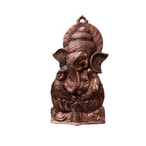 Antique Bronze Ganesha Wall Hanging