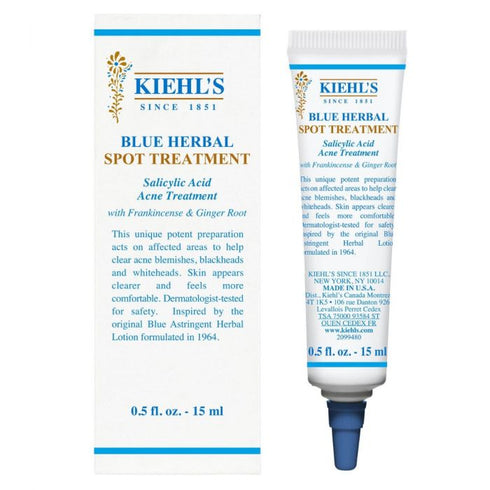 Kiehl's Blue Herbal Spot Treatment 15ml | Acne Treatment Cream