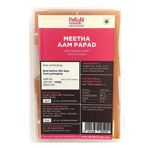 Delight Foods Meetha Aam Papad 200g