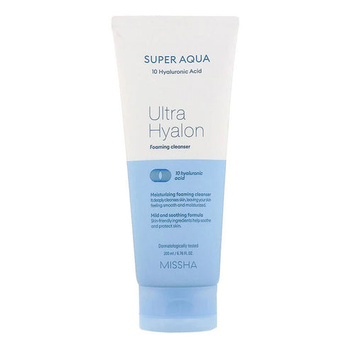Missha Super Aqua Ultra Hyalron Foaming Cleanser